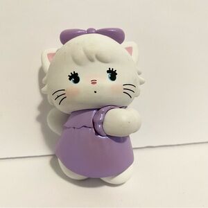 Miniso Sanrio Genuine Mikko Flower Series Figure Purple White Cat Anime Kawaii